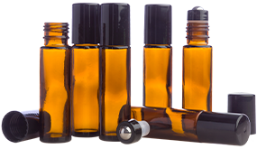 10ml Amber Roller Bottles - 6pk